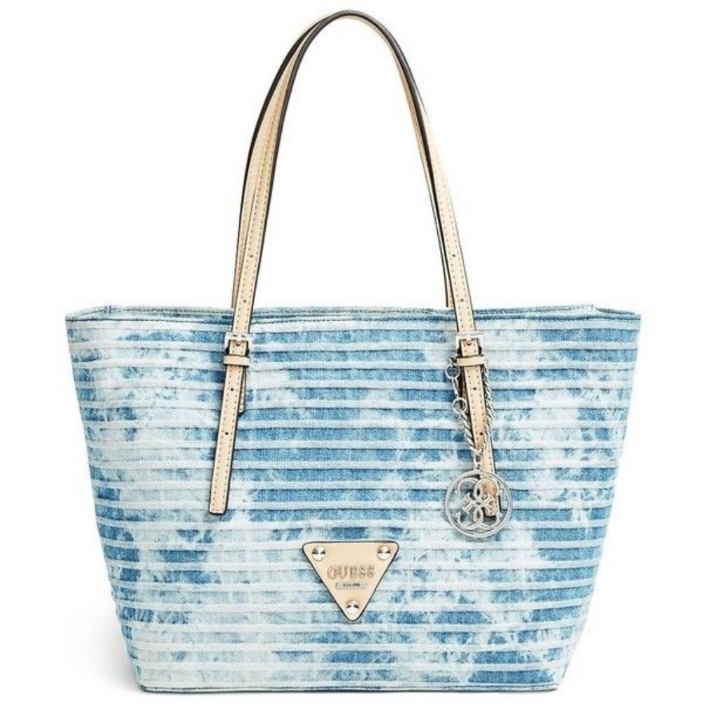 Guess Delaney tie-dye denim tote bag